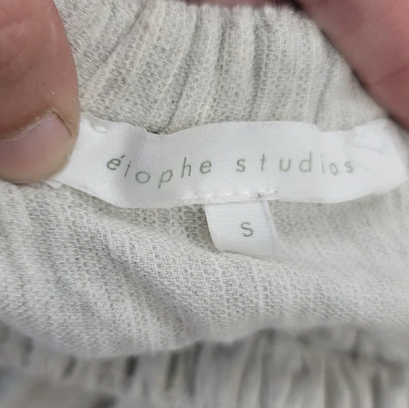 Etophe Studios Women's Gray Ruffle Tube Top & Shorts Set - Picture 5 of 9